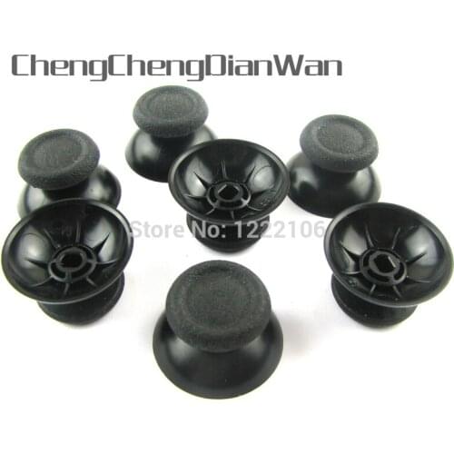 10pcs FOR PS5 Black 3D Analog Joystick Cap for ps4 3D Rocker Joystick Cap Shell Mushroom Caps for PS4 PS5 Controller