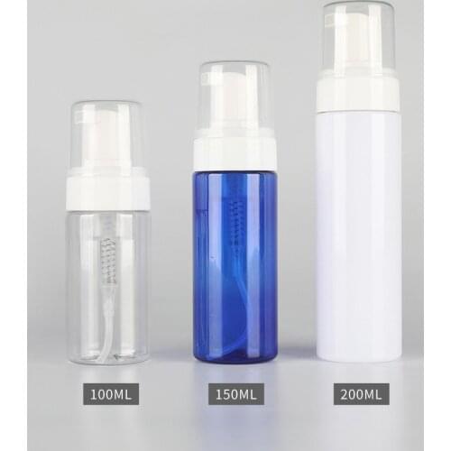 100ml 150ml 200ml Plastic Foaming Bottle Soap Mousses Liquid Dispenser Empty Shampoo Lotion Bottling Foam Refillable Bottles