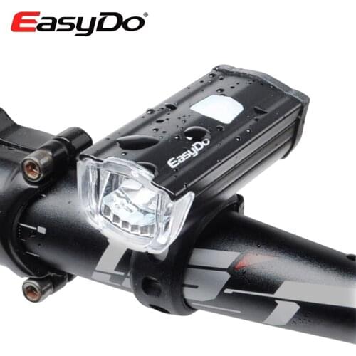 EasyDo Front Handlebar Headlight USB Rechargeable Bicicletas Bicycle Lights Waterproof Bike LED Lamp Flashlight Cycling Lighting