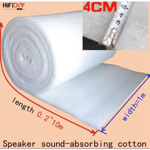 HIFIDIY LIVE Polyester Fiber Wool Acoustic insulation material sound-absorbing cotton white cotton flame-retardant 1m*0.2~10m