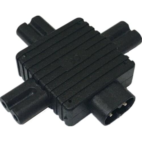 IEC 320 IEC320 IEC Figure 8 C8 Male to 3X Female C7 plug Splitter Power Adapter connector for Power Supply 1 in 3 out