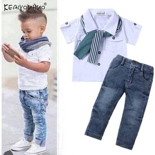 Summer Kids Clothes Boys Clothes Sets Costumes For Kids Toddler Boy Clothes Gentleman Outfits Suits Children Clothing 2-7 Years