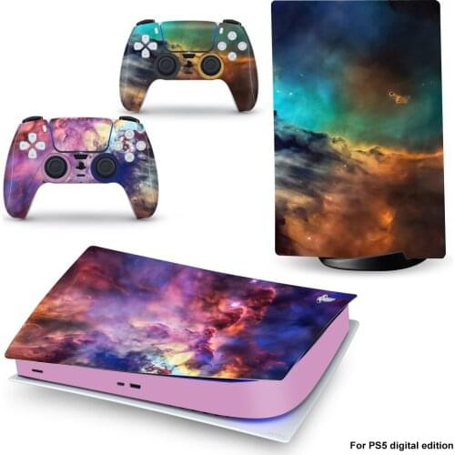 Aurora Style PS5 Digital Edition Skin Sticker for Playstation 5 Console & 2 Controllers Decal Vinyl Protective Skins 1