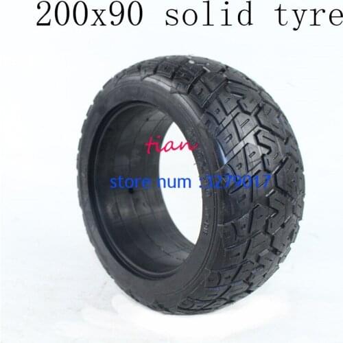 Newest Hot Sale Good Quality 200x90 Solid Tires Without Inner for Electric Scooter, Torsion Car 8 Inch Non Inflatable Tyre