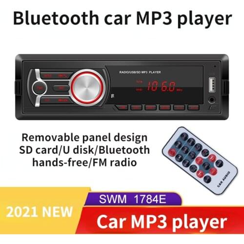 NEW 1784E Bluetooth-compatible TF Card U Disk AUX Car Radio Multimedia Audio Player Head Unit Auto Audio Central FM Car Stereo