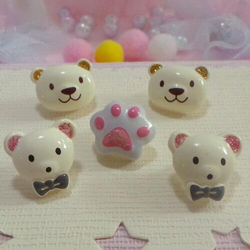 New Dog hair accessories, pet hairpin jewelry materials, Cute Cartoon DIY accessories hand painted 100PCS