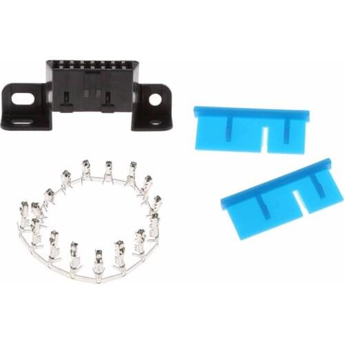 OOTDTY 1 Set High Quality 16 Pin Female Wire Sockets Connector OBDII Car Auto Adapter OBD2 Universal Diagnostic Tools