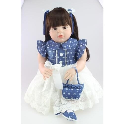 28" 70CM large size silicone reborn babies lifelike girl reborn toddler soft doll bebe alive bonecas toys for girls gift