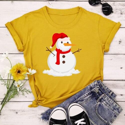 Christmas Women Tops Summer Tops Graphic Tees Women T-shirt Clothes Girl T Shirt TX20004