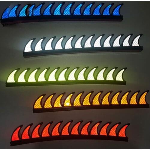 Reflective Decals Spikes Saw Strip For Motorcycle Helmet Mohawk Warhawk TD326