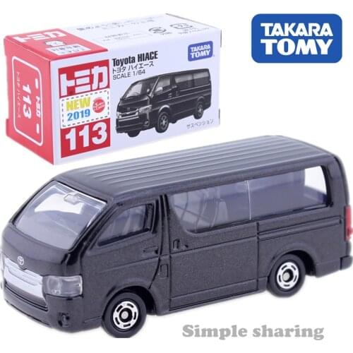 TAKARA TOMY TOMICA No.113 TOYOTA HIACE Scale 1:64 DieCast Car Model Kit Hot Pop Magic Baby Toys For Children Collectibles