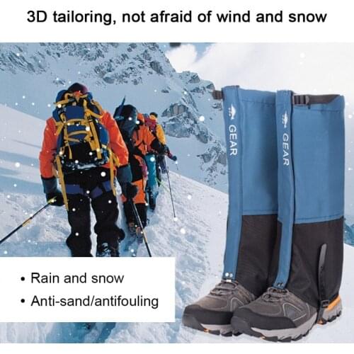 Outdoor Camping Hiking Climbing Snow Legging Gaiter Waterproof Snow Boots Shoes Covers For Men And Women Teekking Skiing