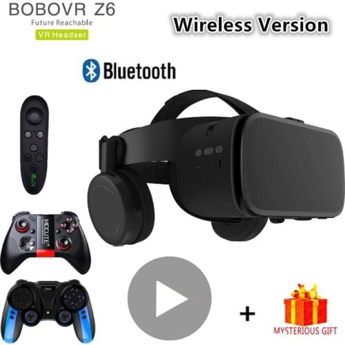 VR Bobovr Z6 Bluetooth 3 D Casque Viar 3D Glasses Virtual Reality Headset Helmet Goggles Lenses Video for Phone Smartphone