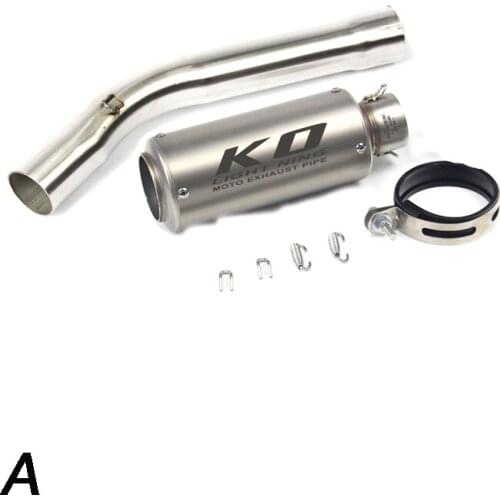 Slip On Motorcycle Exhaust Mid Connect Pipe And 51mm Muffler Tips Stainless Steel Exhaust System For Yamaha R6 1998-2005