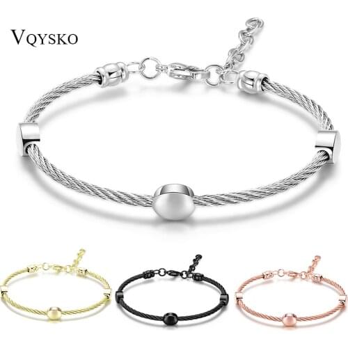 Length Adjustable Chain Bracelets Jewelry With Extention Fashion Summer Stainless Steel Women Accessories Bracelet Bangles