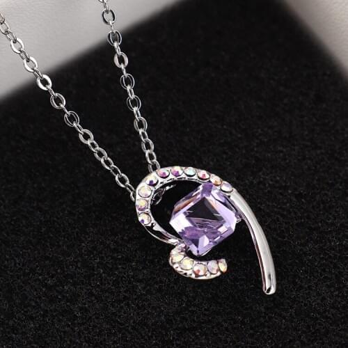 New Fashion Retro Geometric Pendant Collar Double chains leather simple choker Heart necklace gift for women girl 139120