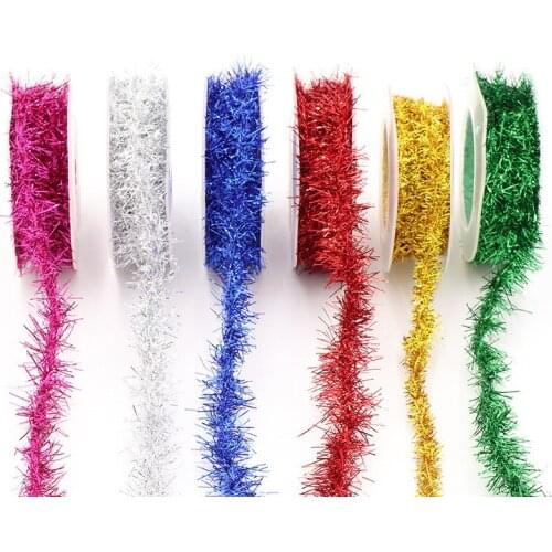 3M Gold Wire Garland Tinsel Hanging Rattan Christmas Tree Ornament Decoration Xmas Colorful Ribbon Home Decor Noel New Year 2022