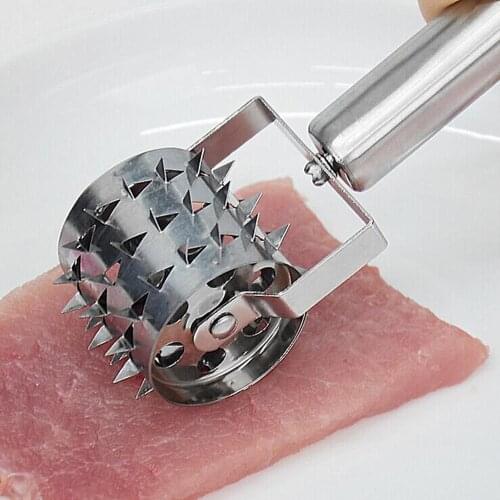 1Pcs Stainless Steel Useful Loose Meat Tenderizers Meat Hammer For Steak Knock-sided For Steak Pork Pounders Kitchen Tools