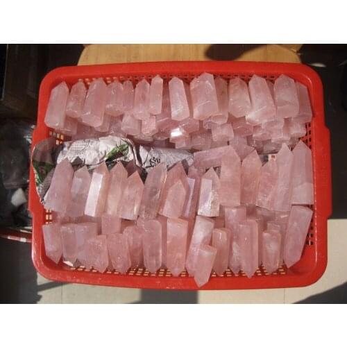 1000g(2.2lb )NATURAL ROSE QUARTZ CRYSTAL POINT HEALING Wholesale