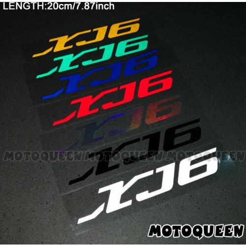 2PCS Reflective Motorcycle Body shell Wheels Fairing Helmet Tank Pad Decoration Logo Accessories Stickers Decals For YAMAHA XJ6