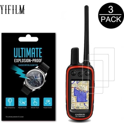 3Pack For Garmin Alpha 100 GPS Track And Train Handheld LCD Shiled Film Nano Explosion-proof Screen Protector For Garmin Guard