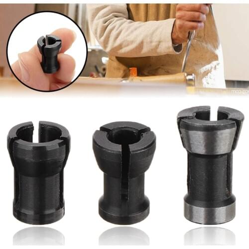 1pc 6/6.35/8mm Collet Chuck Engraving Trimming Molding Machine Extension Rod Electric Router Bit Collets