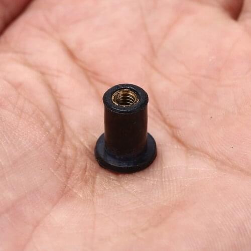 6pcs Jack Nuts Windscreen Wellnuts M4 Rubber Well Nuts Kayak Accessories Blind Fastener Rivet Fishing Kayak Accessories