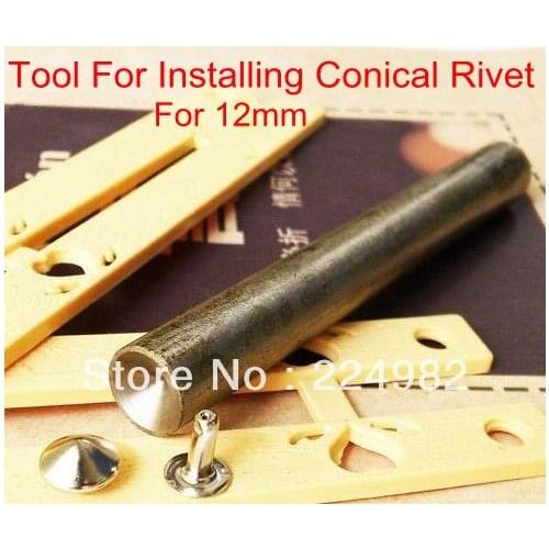 Free Shipping - Specialized Tool For Installing 12mm CONICAL Rivet Studs,Requisite Tool When DIY Conical Rivet,Good Assistant