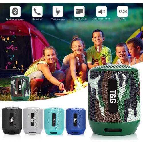 TG129 Bluetooth Speaker Wireless Bass Call Outdoor Portable Card Fashion Gift Mini Speaker Stereo Built-in Mic Speaker