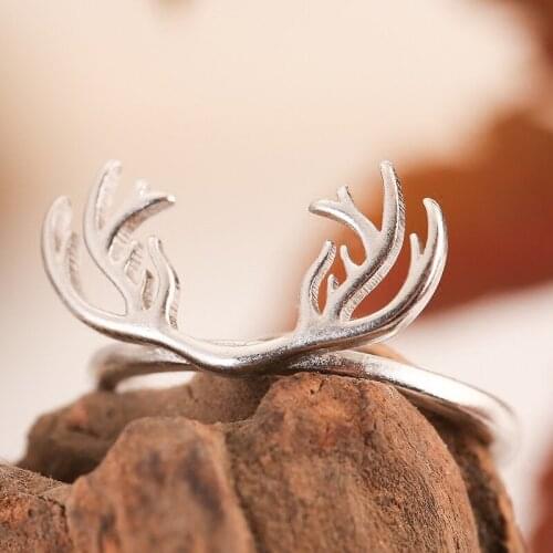 Bohemian Creative Irregular Deer Antlers Rings For Women Vintage Knuckle Finger Ring Trend Geometric Jewelry