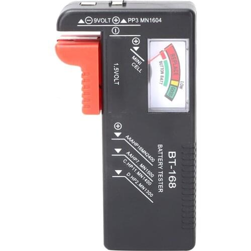 BT-168 Digital Battery Capacity Volt Tester for 1.5V AA AAA 9V Battery Charge Indicator Voltage Meter Tools