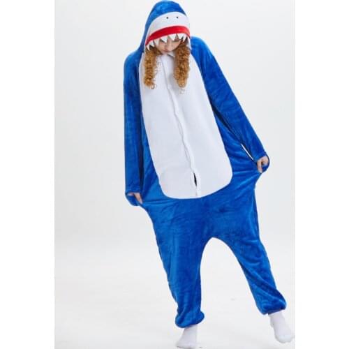 Kids Shark Onesie Pajamas Adult Winter Sleepwear Men Women Stitch Panda Totoro Pyjamas Baby Boys Girls Onesies Homewear