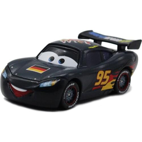 Disney Pixar Cars 2 3 Germany black Lightning McQueen Metal Diecast alloy classic Toy Car 1:55 Brand toys New In Stock