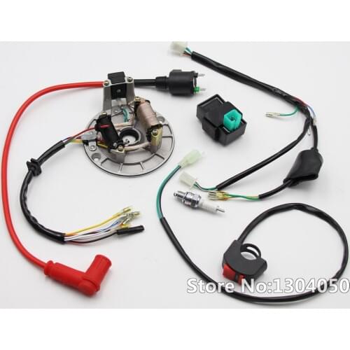 COMPLETE ELECTRICS MAGNETO CDI SPARK PLUG COIL KILL SWITCH Kick start only 50cc 110cc 125cc 150cc Pit Dirt bikes new