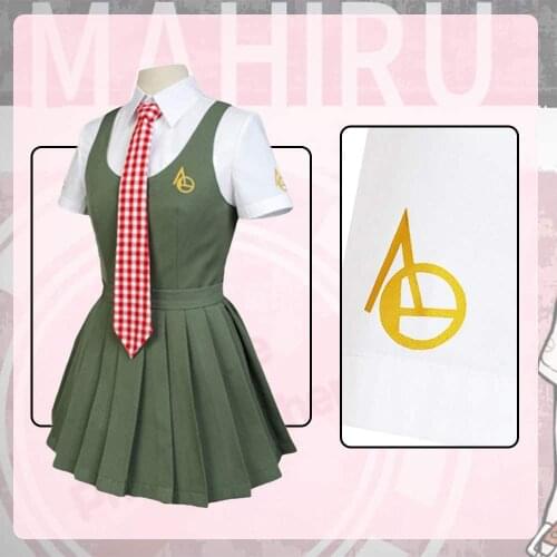 The End of Hopes Peak Academy Cosplay Costume Koizumi Mahiru Anime Uniform Shirt Dress Tie Suit Cosplay