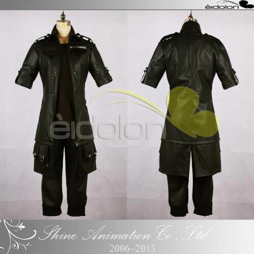 Final Fantasy 15 The King Cosplay Costume Noctis Outfit PU Leather Jacket+Pants+Glove Halloween Adult Costumes for Women Custom