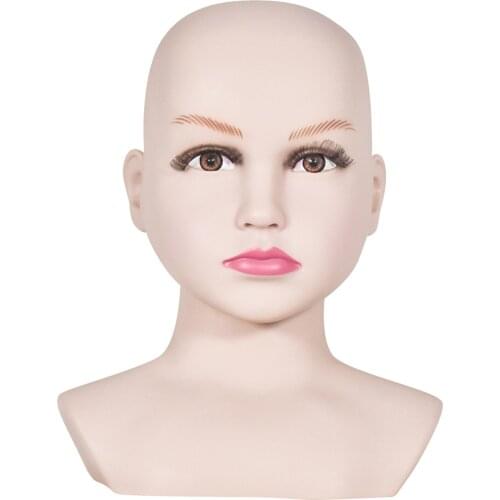 Child Display Mannequin Dummy Head For Hats Wigs Jewelry Scarfs Display Mannequin Head Display Stand Wig Display Head
