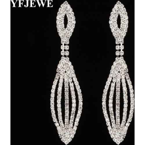 Fashion Earrings Wedding Crystal Type of Womens Exaggerated leaves Women Jewelry Drop Earrings Luxurious Crystal Earrings E455