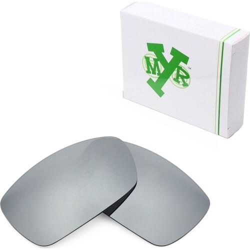 Mryok POLARIZED Replacement Lenses for Oakley Spike Sunglasses Silver Titanium