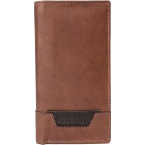 Mens leather card holder, wallet, card holder, book type