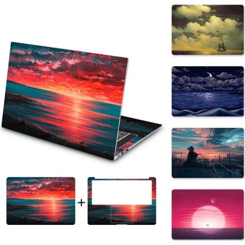 DIY sunset sea laptop sticker laptop skin 12/13/14/15/17 inch for MacBook/HP/Acer/Dell/ASUS/Lenovo