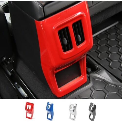 SHINEKA Car ABS Back Rear Armrest Storage Box Panel Cover Sticker Fit For Jeep Compass 2017 Interior Accessories