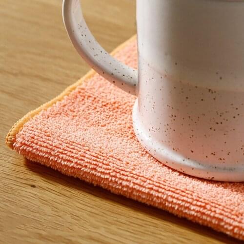 New Dish Towel Kitchen Towels Scouring Pad Thick Dishcloth Reusable Microfiber Cleaning Cloth Embroidery Dish Towel-30