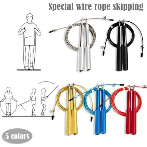 Fitness Jump Rope Wire Rope Bearing Aluminum Alloy Handle Cable Fitness Equipment Weight Loss Equipment training fitness equipme