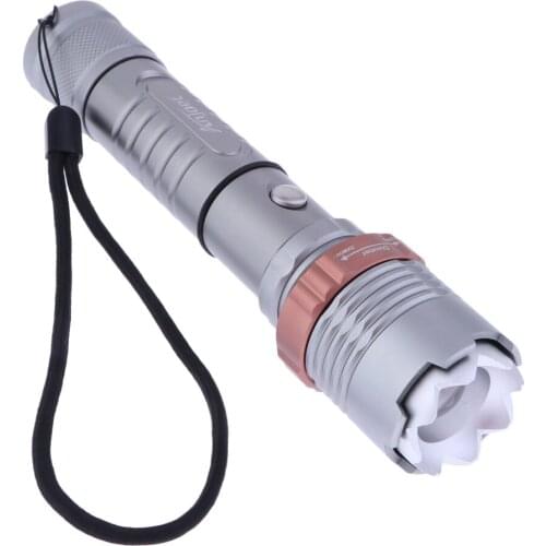 Portable Rechargeable Flashlights Zoomable Super Bright Light for Camping Backpacking Hunting