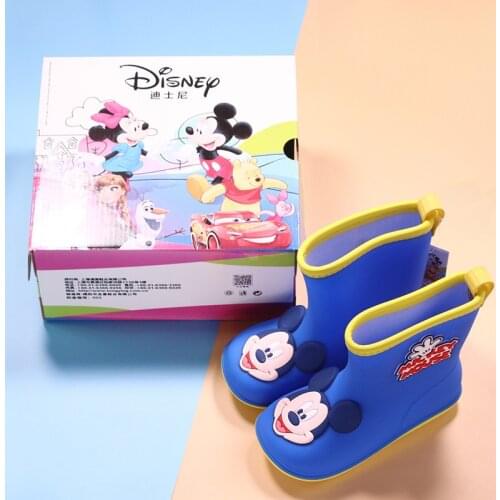 Four Seasons Disney cartoon Mickey mouse Rain Boots Childrens Water Boots Rubber Shoes Big Kids Rain shoes