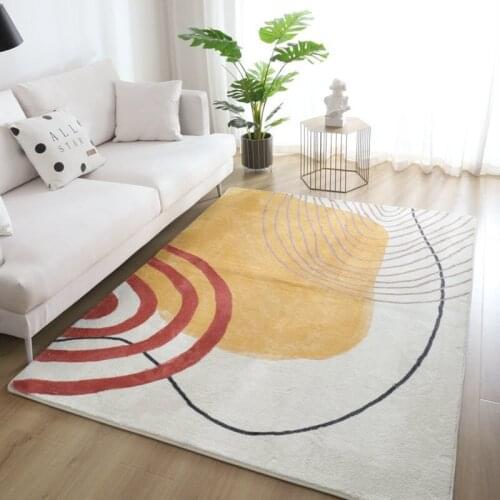Nordic Simple Soft Fluffy Carpet And Rugs Sofa Coffee Table Area Rug For Living Room Home Shaggy Kids Decor Mat Bedroom Rug Play