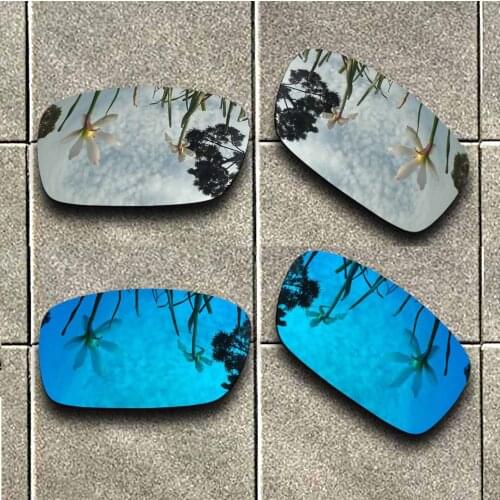 Ice Blue & Silver Polarized Sunglasses Replacement Lens for-Oakley Crankcase Frame 100% UV Protection Good Fitness