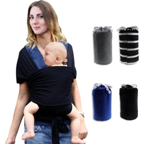 Comfortable Fashion Infant Sling Soft Natural Wrap Baby Carrier Backpack 0-3 Yrs Breathable Cotton Hipseat Nursing Cover