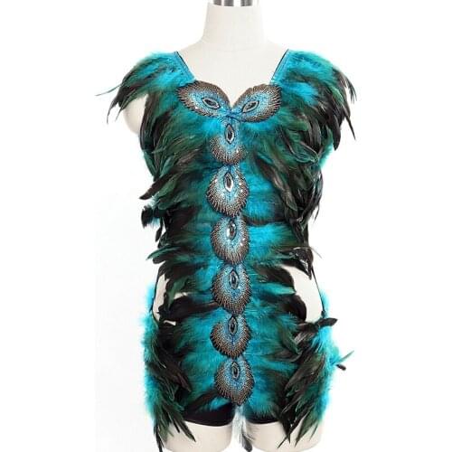 Feather Body Harness Set Fashion Sexy Cage Bondage Lingerie Punk Gothic Dance Festival Rave Wear For Women Club Costume Bdsm Kit